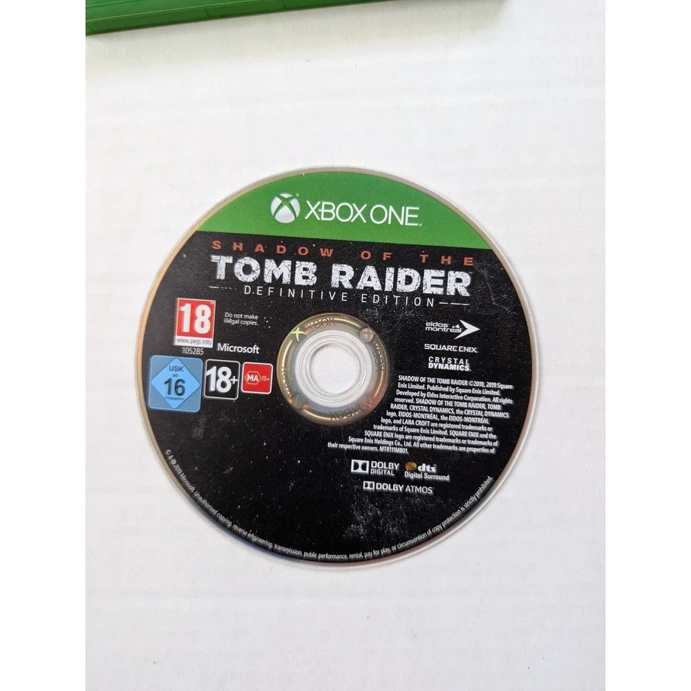 Shadow of The Tomb Raider Definitive Edition Microsoft Xbox One Pegi Version